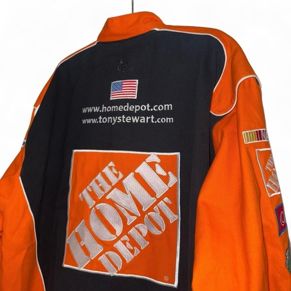 Vintage NASCAR Chase Authentics Home Depot Racing Jacket Tony Stewart #20 SZ XXL - Picture 7 of 11
